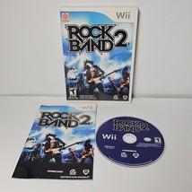 Rock Band 2 Nintendo Wii 2008 Video Game CIB Complete with Manual - £6.12 GBP