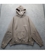 Essentials Fear Of God Hoodie Mens M Brown Fleece Lined Kangaroo Pocket - $2,451.90 MXN