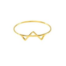 New Stainless Steel Ring Gold-Plated Environmental Protection Simple Rin... - £20.12 GBP