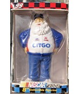 Coca-Cola Santa Christmas Figurine 8&quot; NASCAR CITGO Jeff Burton 2002 - £10.76 GBP