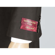 Men Suit BERLUSCONI Turkey Italian Wool 180's Portly Drop 4 Pants K255-07 Brown image 7