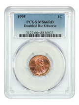1995 1C PCGS MS66RD (DDO) - $112.04