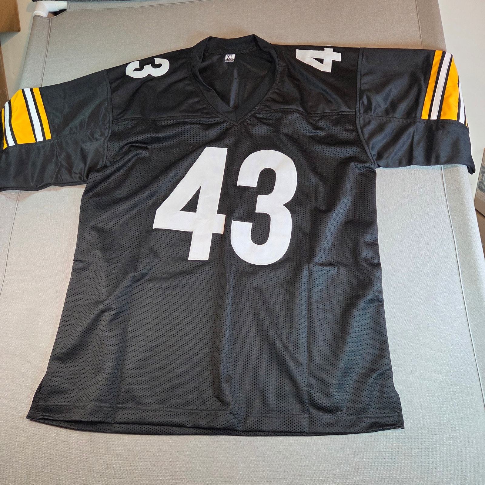 Troy Polamalu #43 Autographed Custom Steelers Jersey Beckett W754188 XL Item image 7