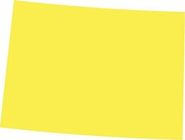 Picniva yellow Colorado CO map Car Vinyl Decal Sticker Laptop, Ipad, Window, Wal - £13.27 GBP