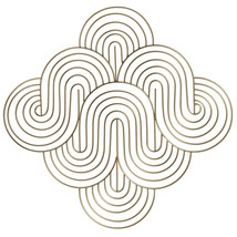 Golden Wave Pattern Wall Decor - $1,461.39 MXN