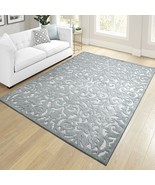 RUGS AREA RUGS OUTDOOR RUGS INDOOR OUTDOOR 8x10 RUG BLUE CARPET LARGE PA... - £198.79 GBP