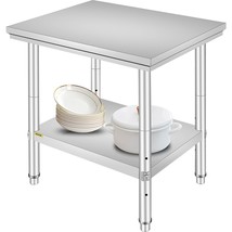 VEVOR Commercial Worktable &amp; Workstation 24 x 30 x 32 Inch Stainless Ste... - $98.50