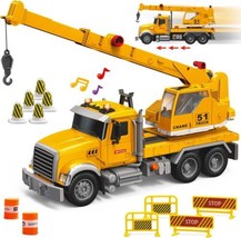 Crane Toy Truck Set with Sounds, Lights &amp; Extending Arm for Kids Ages 3-7 Years - $49.99