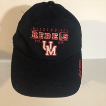 Mississippi Rebels cap hat Black Snapback Ole Miss H1 - £6.85 GBP