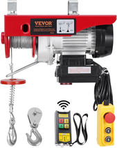 VEVOR Electric Hoist, 440 Lbs 120V Electric Winch with 328 Ft Wireless &amp;... - $195.65