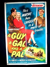 GUY, A GAL &amp; A PAL-1945-POSTER-ROSS HUNTER-COMEDY-DRAMA G - £49.59 GBP