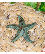 Cast Iron Verdigris Ocean Coral Sea Star Shell Starfish Decorative Accen... - $17.75 CAD