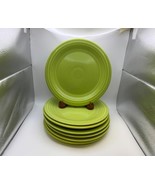 Set of 7 Vintage Homer Laughlin Fiestaware FIESTA CHARTREUSE Luncheon Pl... - $246.94 CAD