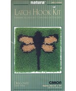 Natura Caron Latch Hook Kit #P544 Dragonfly New 12&quot; x 12&quot; - £13.96 GBP