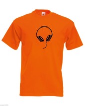Mens T-Shirt Headphones, Music Fans Shirts, Pop, RnB, Trance, Chill Song Shirt - £19.48 GBP