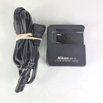  Battery Charger Genuine Nikon MH-53 &amp; Power Cable - £7.06 GBP