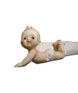 Vintage Kewpie Baby Ceramic Crawling Piano Figure Figurine Bisque Napco ... - $24.70