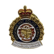 Medicine Hat Police Service Alberta Canada Law Enforcement Enamel Lapel Hat Pin - £11.95 GBP