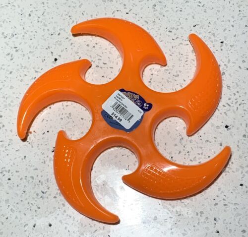 RD Boomerang Flying Disc Frisbee Outdoor Fun Toy in Orange NEW - $4.97