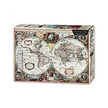 LaModaHome 1000 Piece Orbis Terrarum World Collection Jigsaw Puzzle for Family F - £25.42 GBP