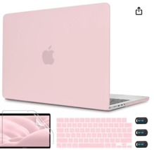 Frosted Pink Case for MacBook Pro 14 in 2023 2021 M2 M1 Pro/Max with Touch ID - £11.69 GBP