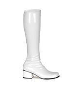 Sexy White 70&#39;s Retro 2&quot; Heel Halloween Gogo Girl Costume Knee Boots RET... - $1,364.16 MXN