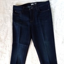 LEE 5 Pocket, Straight Leg, Stretch Denim Jeans - Women&#39;s Size 14P - Pre... - $18.50