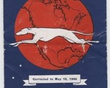 Capitol Greyhound Bus Time Tables May 15, 1946 - $17.80