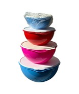 Tupperware Thatsa Bowl 4pc Set New Wonderlier Pink Red Blue Storage Cont... - €68,07 EUR