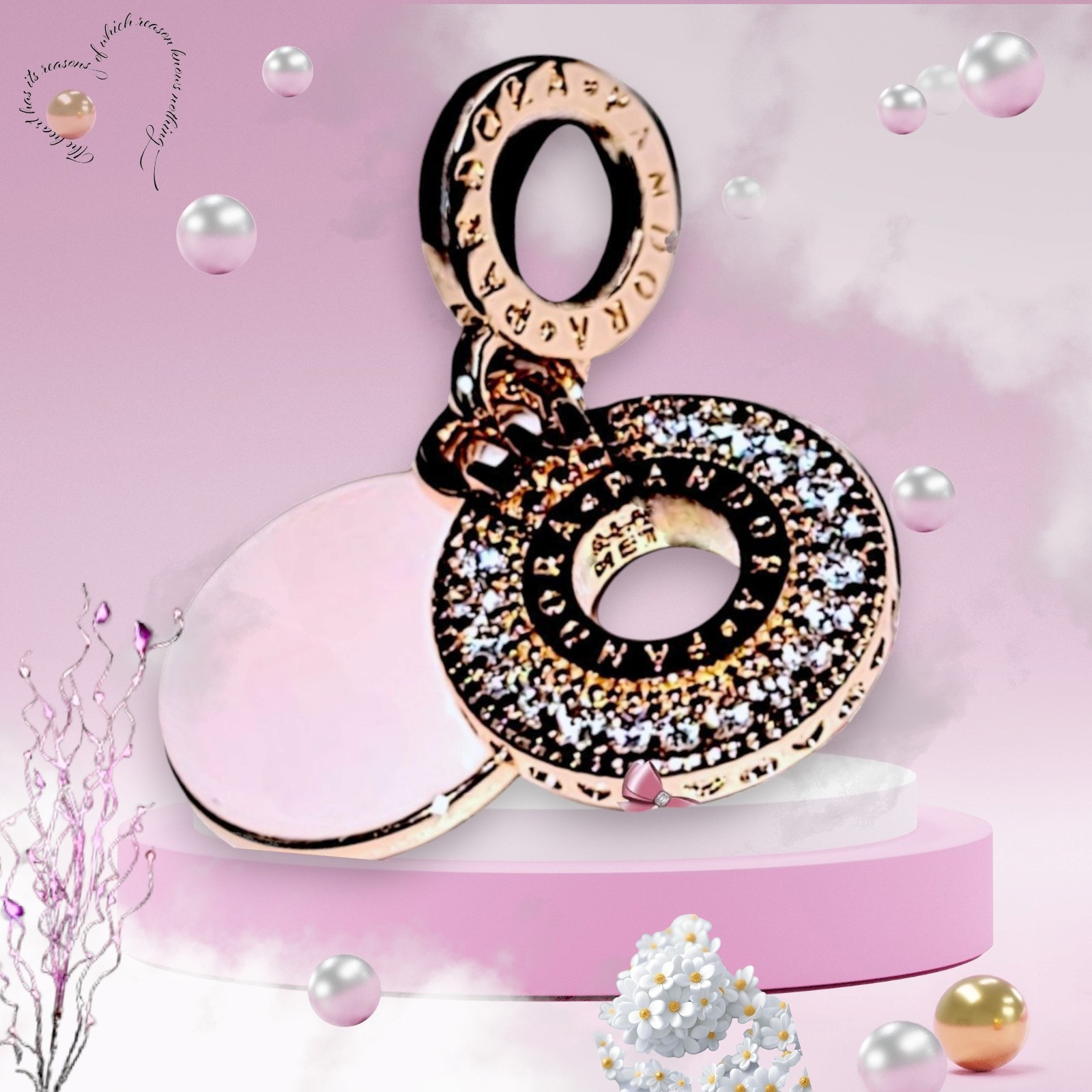 Pandora Rose Gold Crown O Dangle Charm US SELLERUS SELLER  Item image 2