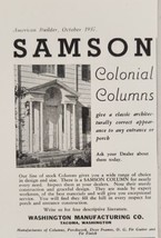1937 Print Ad SAMSON Colonial Columns Classic Architecture Washington Mfg Tacoma - £10.77 GBP