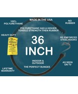 NEW HEAVY DUTY The Perfect Bungee Strap Black Polyurerthane MADE IN THE ... - $16.90 CAD