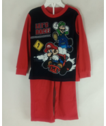 Super Mario and Luigi Let&#39;s Race! Boys Pajama 2pc Set Size 4/5 - $146.82 MXN