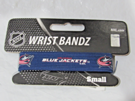 NHL Columbus Blue Jackets Wrist Band Bandz Officially Licensed Size Smal... - $16.99