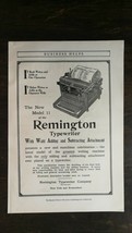 Vintage 1909 Remington Model 11 Typewriter Full Page Original Ad 721 - £5.30 GBP