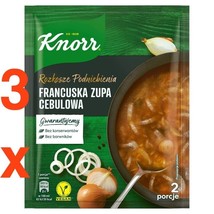 KNORR instant French Onion soup  Pack of 3 (6 servings) Made in Poland FREE SHIP - $10.88