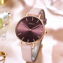 Watch Women Fashion Casual Leather Belt Watches Simple Ladies round Dial... - $16.58+