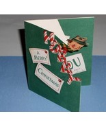 Norcross Christmas Card Vintage 1940&#39;s Pop-Up To Bubby Scrapbooking - €13,09 EUR