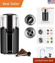 Effortless Coffee and Spice Grinding: Electric Grinder with 2 Stainless ... - $48.00