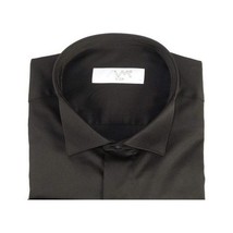 Mens CEREMONIA Tuxedo Formal Shirt 100% Cotton Turkey Slim Fit #stn 15 aty black image 14