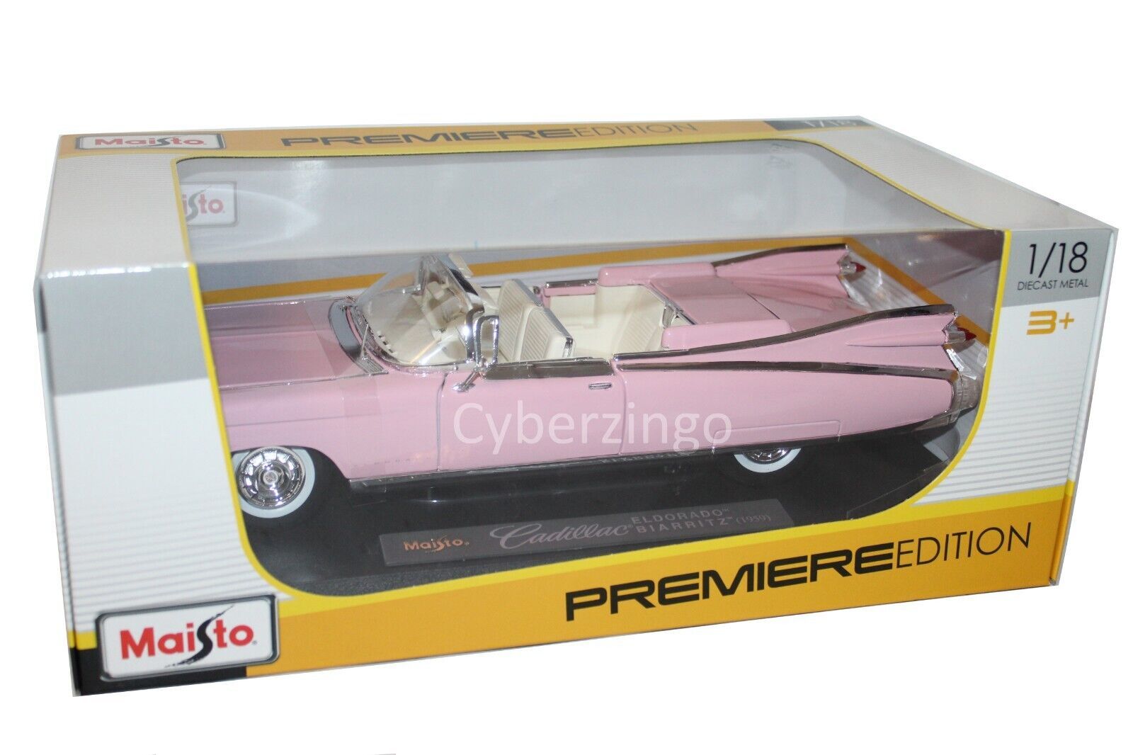 Primary image for 1959 Pink Cadillac El Dorado Biarritz Maisto 1:18 Diecast Car NEW IN BOX