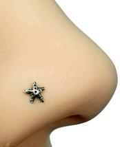 Starfish Nose Stud Summer Sea 22g (0.6mm) 925 Sterling Silver Ball End Pin Stud - £4.17 GBP