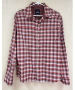 prAna Shirt Men’s Medium Breathe Red Plaid Button Down Long Sleeve - €15,04 EUR