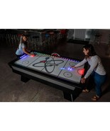 Air Hockey Table w Digital Scoreboard + LED Puck - LED Pushers and Light... - $2,266.36 CAD