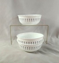 Lot of 3 Corning Corelle Bowls &quot;Mickey Mouse Dots&quot; White Black 5.6&quot; Set - $24.21