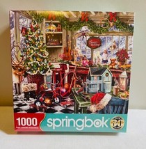 Springbok Santa&#39;s Workshop Jigsaw Puzzle 1000 Piece Durable Fit Pieces 2... - £19.98 GBP