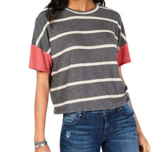 Self Esteem Juniors Contrast Sleeve T-Shirt color Black Multi Size XL - £16.40 GBP