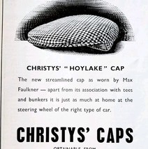 1952 Christy Caps Max Faulkner Hoylake Fashion Advertisement Sphere UK E91A - $373.69 MXN