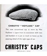 1952 Christy Caps Max Faulkner Hoylake Fashion Advertisement Sphere UK E91A - $368.51 MXN