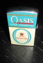 CONTINENTAL OASIS Menthol Mist Blue Crown Filter Cigarettes Flip Top Lig... - $18.99